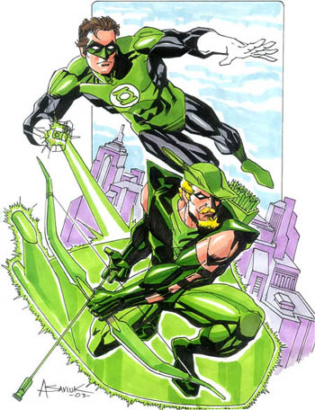 Hal Jordan and Oliver Queen